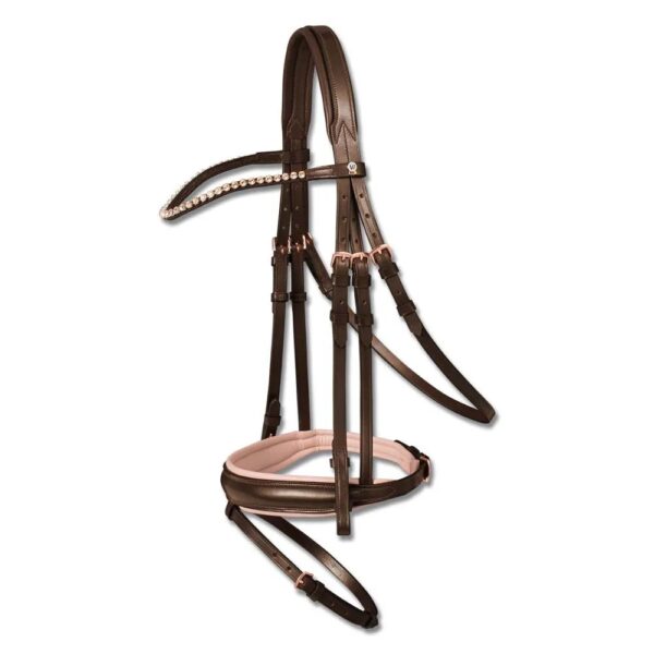Leather Bridle Waldhausen XLine Rose Gold - Image 4
