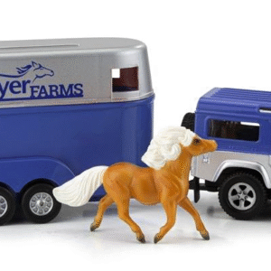 Breyer Stablemates Land Rover & Tag-A-Long Trailer