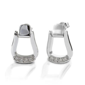KELLY HERD OXBOW STIRRUP POST BACK EARRINGS - STERLING SILVER